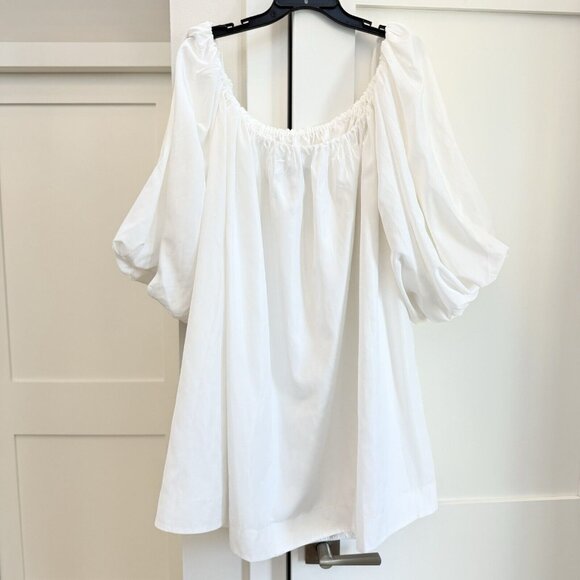 Anthropologie Off-Shoulder White Mini Dress - Picture 10 of 13
